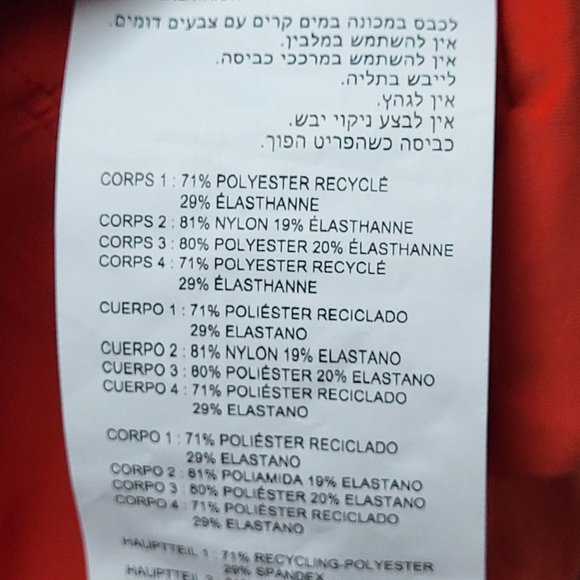 NWT New Balance STAUD Performance CROP‎ TOP Large Red Pink Color Block Fitness - Picture 10 of 15